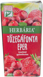 Herbária Tőzegáfonya-eper ízű Gyüm. Tea Filt 20x2g