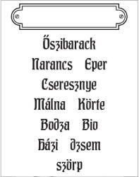  Pecsételő szilikon, 7, 5x10 cm - Befőzés 2