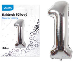 LUMA Fólia lufi 1. ezüst 43 cm LUMA