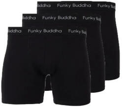 Funky Buddha Boxeri pentru bărbați Negru 3Pack FBM013-088-10-black (FBM013-088-10-black)