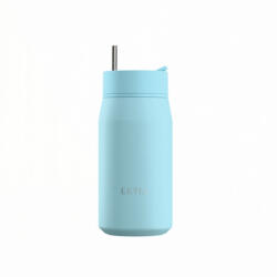 Estia Home Art Lens Save The Aegean Pahar Termos Oțel Inoxidabil Fără BPA 360ml Arctic cu Pai 01-42851 (01-42851)
