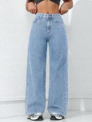 Shein Kék Magas Derekú Farmer Nadrág Kli PK01__XL