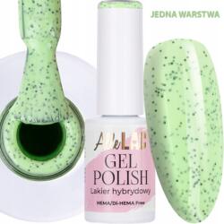 AlleLac Hibrid lakk Allelac 6g Led/uv Gel Polish Greens G1 Mint Dots (Lakier do paznokci zielony wiosenny kolor)