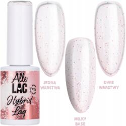 AlleLac Hibrid lakk Allelac 6g Led/uv Gel Polish Glitter Pink Peachy (Lakier Brokatowy Na Karnawał Blask Drobinki)