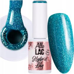 AlleLac Hibrid lakk Allelac 6g Led/uv Gel Polish Flash Glitter Blue (Lakier Brokatowy Na Karnawał Blask Drobinki)