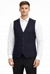 Selected Homme Sötétkék Elegáns Mellény V 50 N1A Nyakkivágással