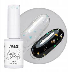 AlleLac Top Hibrid Allelac 6g Rosie Beauty Holo Vágott Fólia Hatással (Top do paznokci z brokatem drobinkami)