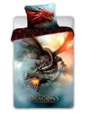 Faro Ágyneműhuzat 140x200 Dragons 028 Repülő Sárkány fekete n (Pośćiel dzięcięca smok)