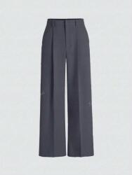 Shein Szürke Egyenes Nadrág S06__M