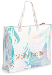  Uzsonnás táska Mollynails Holo Premium White Strand Bevásárlás Uzsonnás táska (Torba plażowa na kosmetyki lakiery)