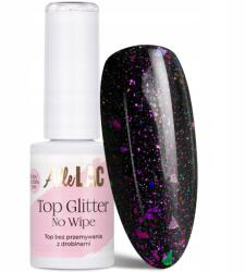 AlleLac Top Hibrid Allelac 7g Glitter No Wipe Aurora Csillogó Csillámpor (Top lakier hybrydowy do paznokci 7g brokat)