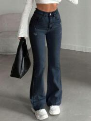 Shein Sötétkék Magas Derekú Farmer Nadrág Yzh S06__L