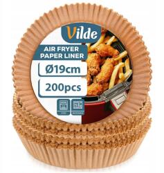  200x Air Fryer zsírmentes olajsütő utántöltő papír sütőhöz 19cm (5900670126497)
