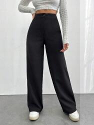 Shein Fekete Egyenes Szárú Nadrág Jaz PK01__L