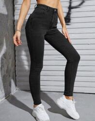 Shein Pamut Fekete Csőszárú Farmer Nadrág Magas Derekú Shein 34