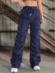 Shein Sötétkék Megkötős Nadrág 835 S06__XS