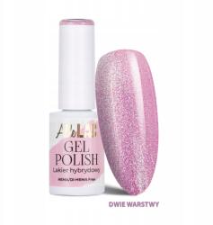 AlleLac Hibrid lakk Allelac 6g Led/uv Gel Polish Pinks PI39 Rosy Glow (lakier do paznokci różowy z drobinkami brokat)