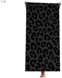 Shein Fekete Strandtörölköző Leopárd Mintás S07__90X180 (sh260525161586358777316)