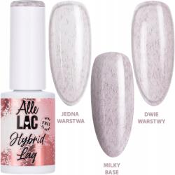 AlleLac Hibrid lakk Allelac 6g Led/uv Gel Polish Pink Mauve Wool Rózsaszín szálak (Lakier do paznokci z włókienkami różowy)