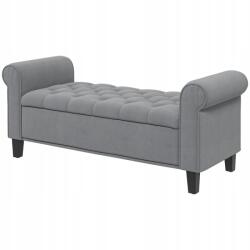 Homcom Kárpitozott puff Homcom szürke (838-407V01GY)