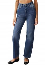 Trendyol Farmer Mom Jeans Magas Derekú Kék 36 5_A