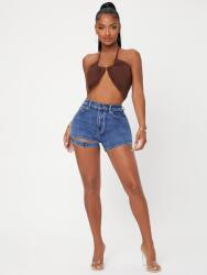 Shein Kék Farmer Rövidnadrág Magas Derekú Shein 30-AS Méret