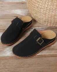 Shein Fekete Beépített Flip-flop Papucs S06__36, 5