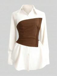 Shein Kombinált Hosszú Ujjú Ing 9G4 S06__M