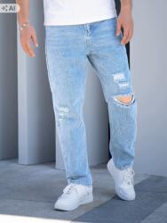 Shein Férfi Nadrág Kék Lyukacsos Farmer 34 1
