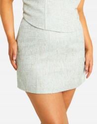 Boohoo Menta Klasszikus Mini Tweed Szoknya Plus Size Egyenes Boohoo 48