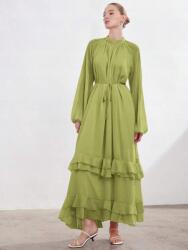 Shein Zöld Chiffon Maxi Ruha Wvq S06__M