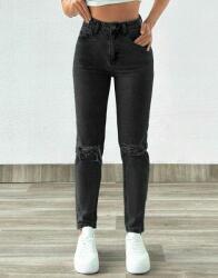 Shein Fekete Mom Jeans Nadrág G80 S06__XS