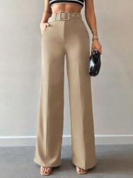 Shein Bézs Egyenes Szárú Nadrág PK01 L
