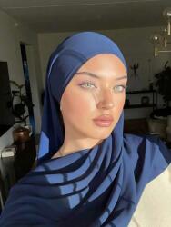 Shein Sötétkék Hidzsáb Sál S07__60X170CM