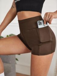 Shein Barna Sport Rövidnadrág Shein Zsebbel 34-ES
