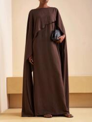 Shein Barna Poncsó Elasztánnal Hosszú Laza Oversize L 1MA
