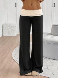 Shein Hosszú Szárú Nadrág Kontraszt Xxp S06__M