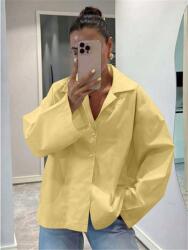 Shein Sárga Galléros Ing Rie S06__S