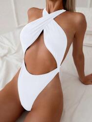 Shein Fehér Egyrészes Fürdőnadrág L7D NJ4__M