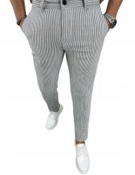  Csíkos slim fit chino alkalmi nadrág DJ09 W34