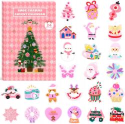  Adventi Naptár Függők Kitűzők Charms Karácsonyi cipő 24 db (5906040380360)
