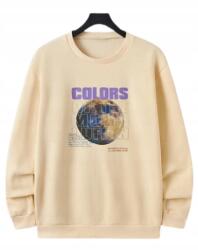 Shein Férfi Pulóver Bézs Nyomott Mintával Hosszú Ujjú XL Ł6C (SM2311031826684142)