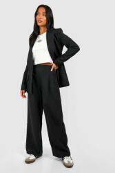 Boohoo Fekete Egyenes Nadrág 2ZM B16__XXL
