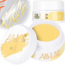 AlleLac Körömdíszítő paszta Allelac 5g Art Gel Rugalmas Sárga Yellow Nr1 (Żel do zdobienia paznokci nailart artgel)