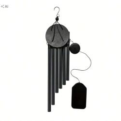 Shein Kültéri Kerti Szélcsengő Fekete 1DB (SH25051951602200385)