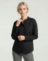 Shein Fekete Álló Ing Lenvászon Keverékkel AF01__XXL