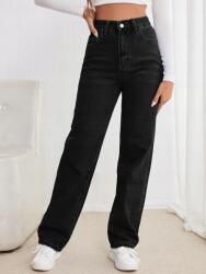 Shein Egyenes Farmer Nadrág Magas Derekú Vwx S06__M