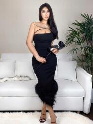 Shein Fekete Maxi Ruha Nyitott Vállú Lji ZT2__XL
