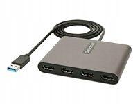 StarTech Usb 3.0 4 Hdmi adapter, külső video- és grafikus kártya, Usb típus