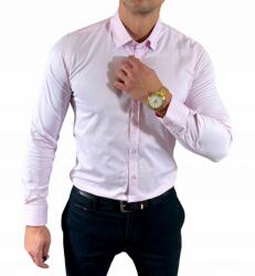  Slim fit ing klasszikus rózsaszín-04 szatén sima elegáns EGO04 M